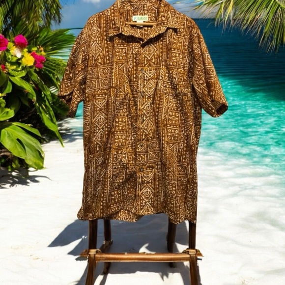Haband Other - Vintage Haband Button Front Aloha Print Short Sleeve